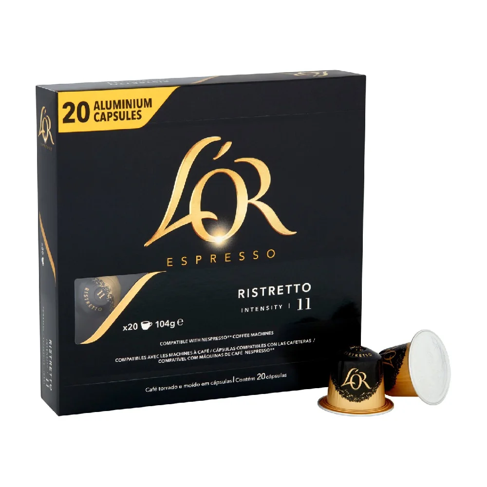 L’OR Espresso Ristretto 20 Capsules Aluminium (104 g)