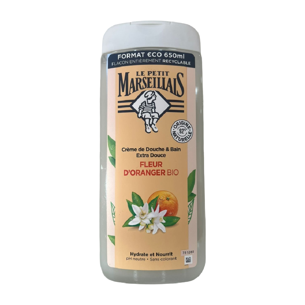 Le Petit Marseillais Crème de Douche Fleur d&rsquo;Oranger Bio 650ml
