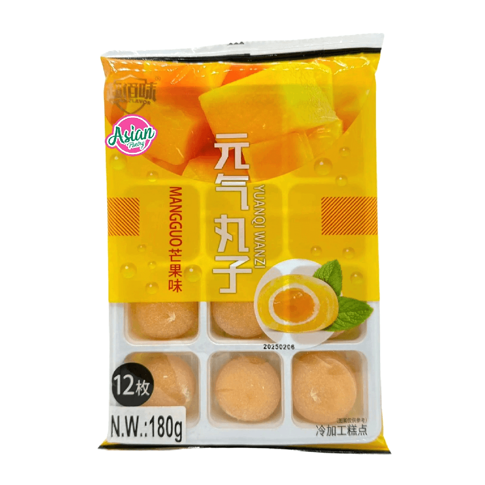 Yuanqi Wanzi Mochi Gélifié au Goût Mangue (180g)