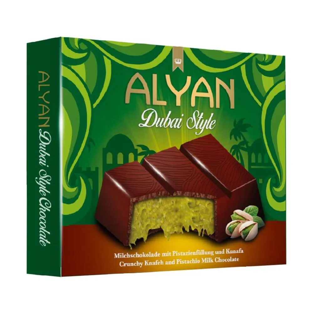 Alyan Dubai Style Chocolat Pistache Kunafa 100 g