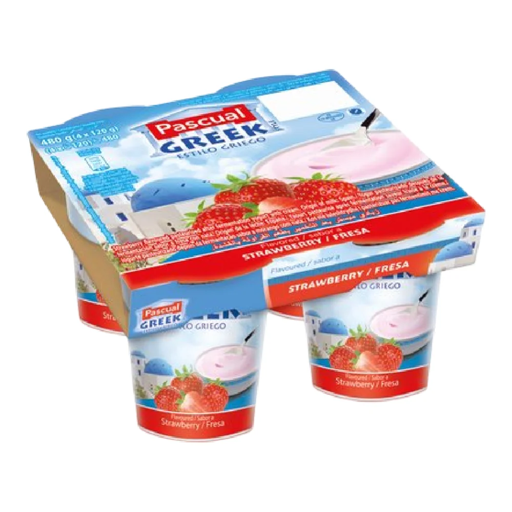 Pascual Yaourt Grec Fraise 4 x 120 g