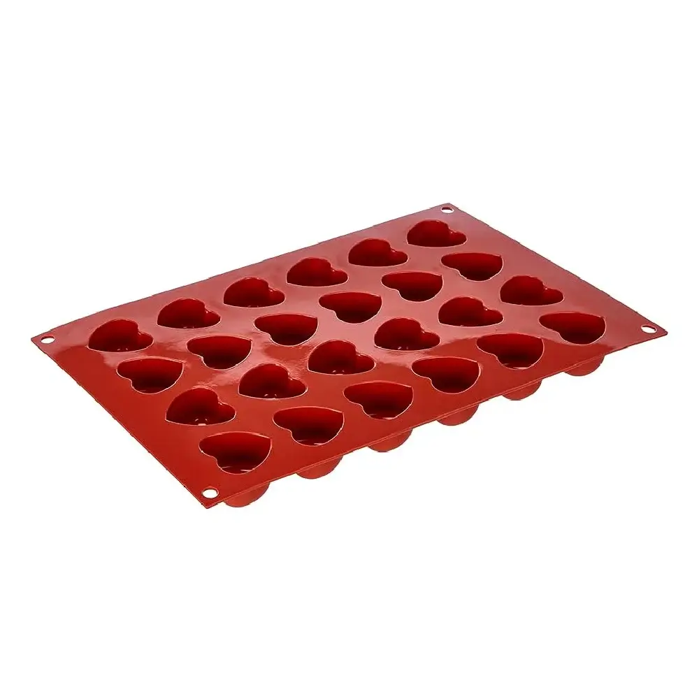 Moule en Silicone Cœur (20 Cavités)