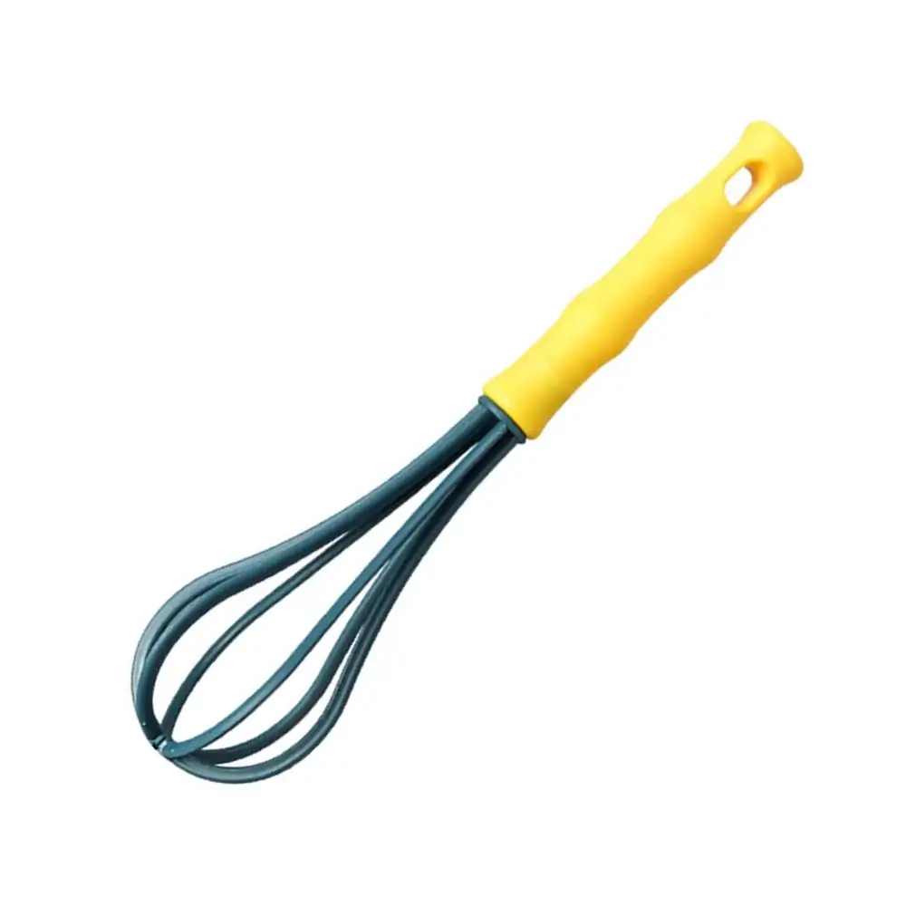 Fouet en Silicone avec Poignée Jaune