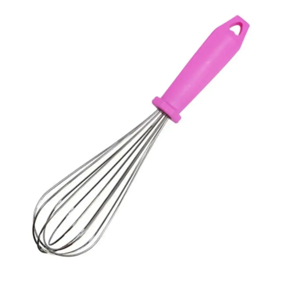 Fouet en Acier Inoxydable avec Poignée Rose