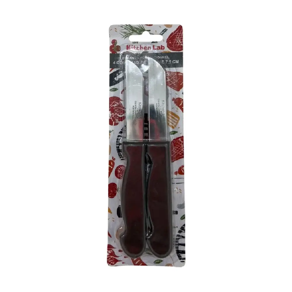 Kitchen Lab Couteaux de cuisine en inox (set de 4)