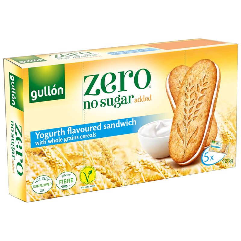 Gullon Biscuits Aux Céréales Et Au Yaourt Sans Sucre 220g