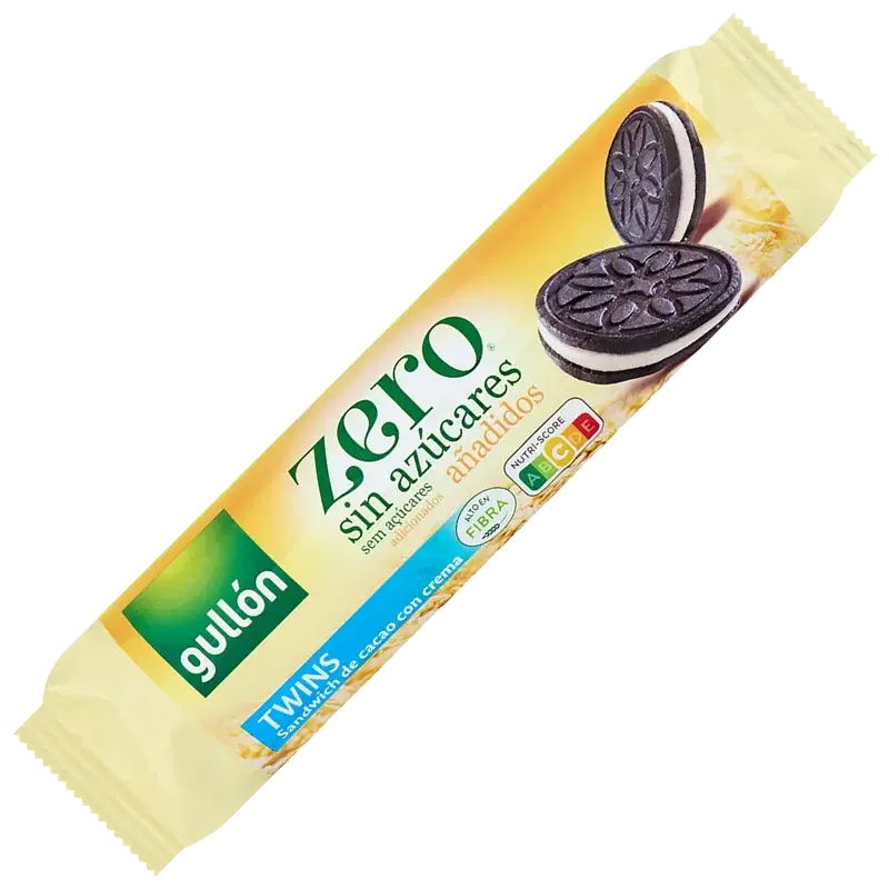 Gullon Twins Biscuit de Cacao avec Crème Sans Sucre 147g