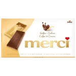Merci Barre Chocolatée Fourrée Au Café Et À La Crème 100g