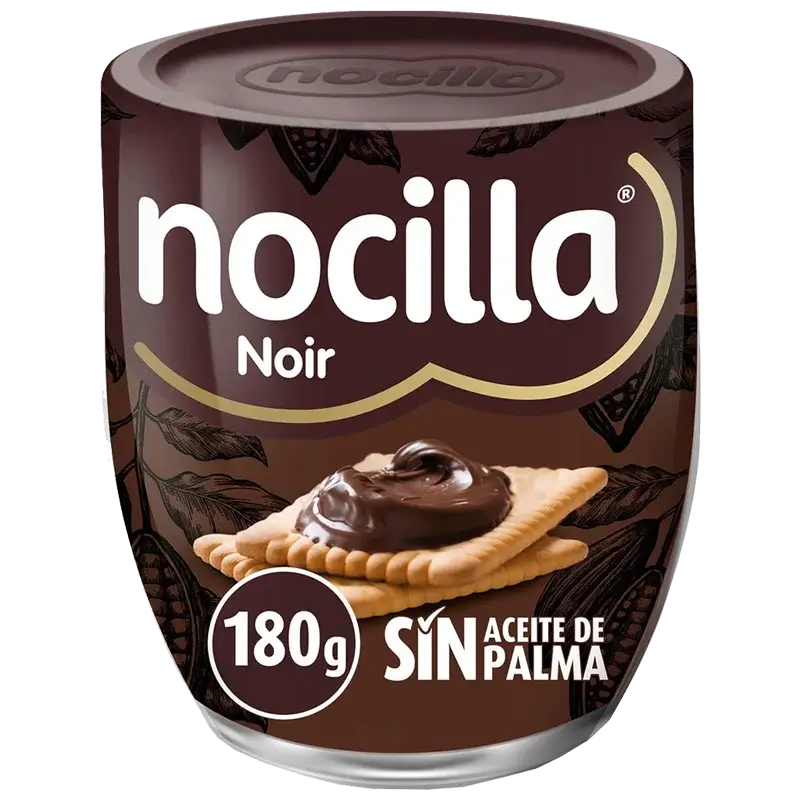 Nocilla Noir Pâte à Tartiner Crème Au Cacao Et Aux Noisettes 180g