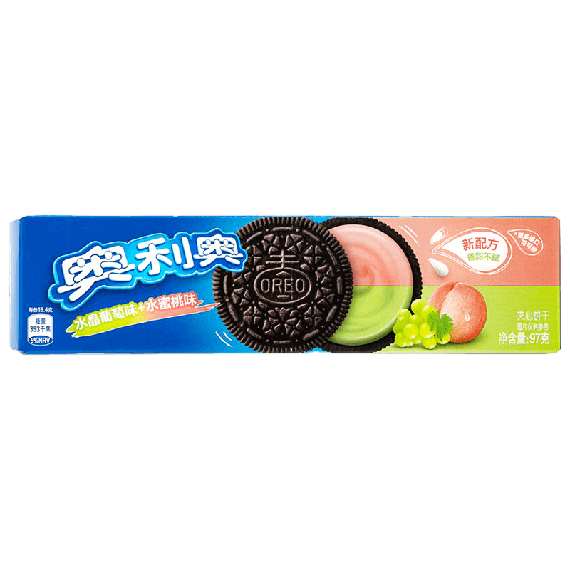 Oreo Biscuits au Goût Pêche et Raisin (97g)