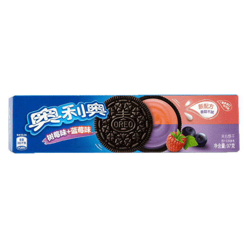 Oreo Biscuits au Goût Framboise et Myrtille (97g)