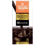 Trapa Tablette Chocolat 80% Noir Sans Sucre 80g