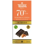 Trapa Tablette Chocolat Noir 70% Amandes Entières 175g
