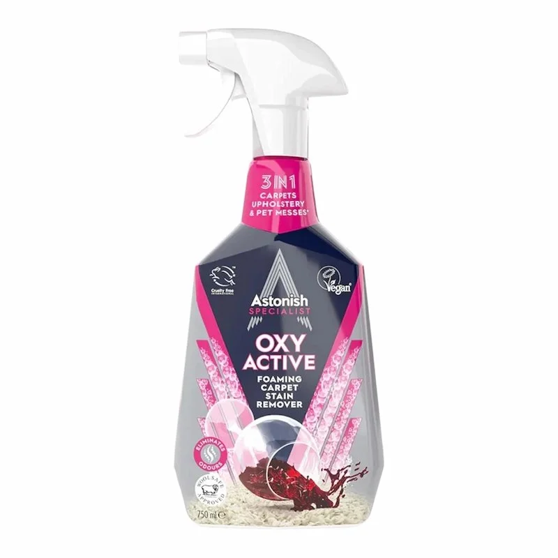 Astonish Specialist Oxy Active Foaming Carpet Stain Remover 3 en 1 750ml