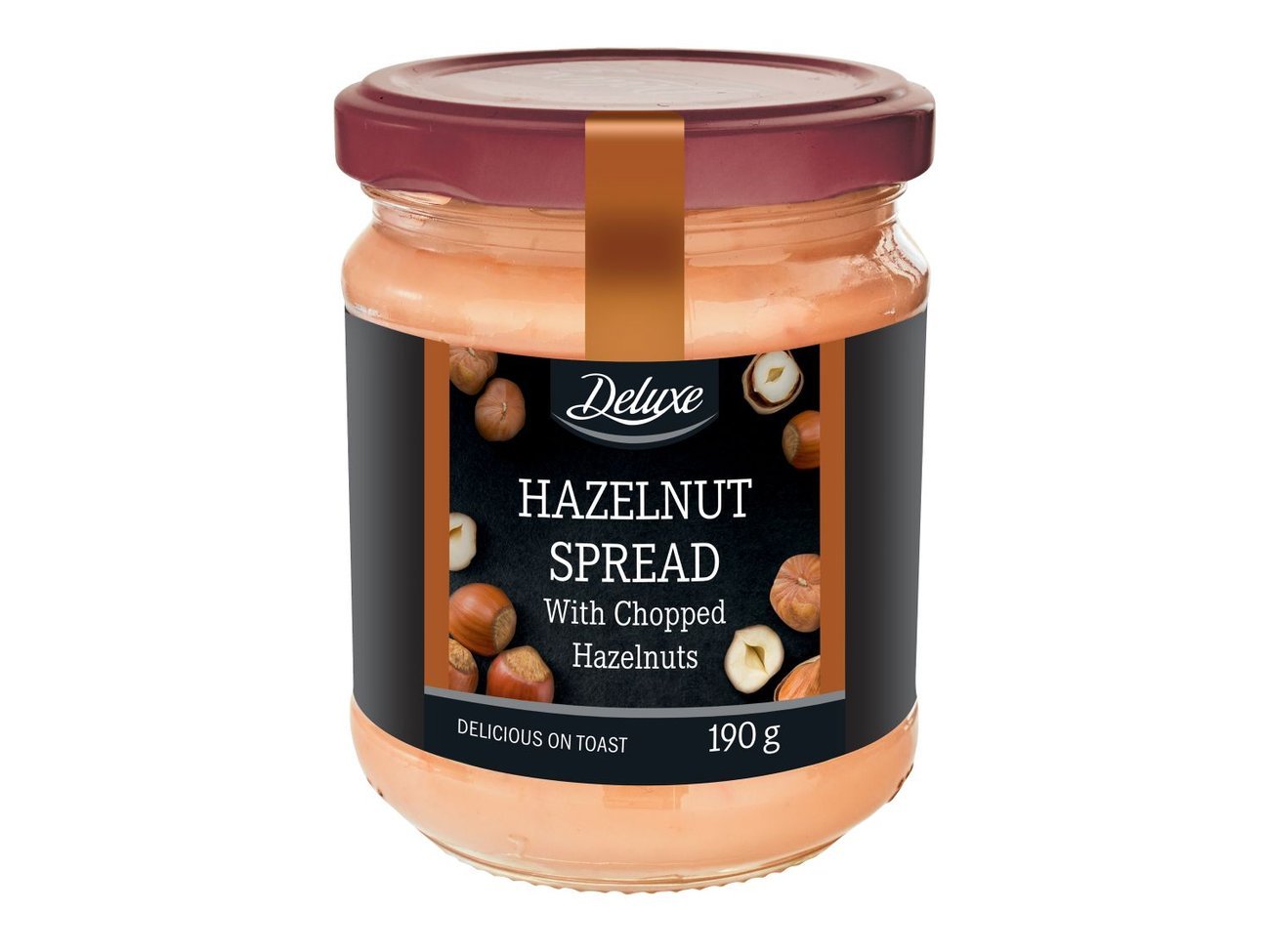 Pâte à Tartiner à la Noisette avec Éclats de Noisettes Deluxe 190g