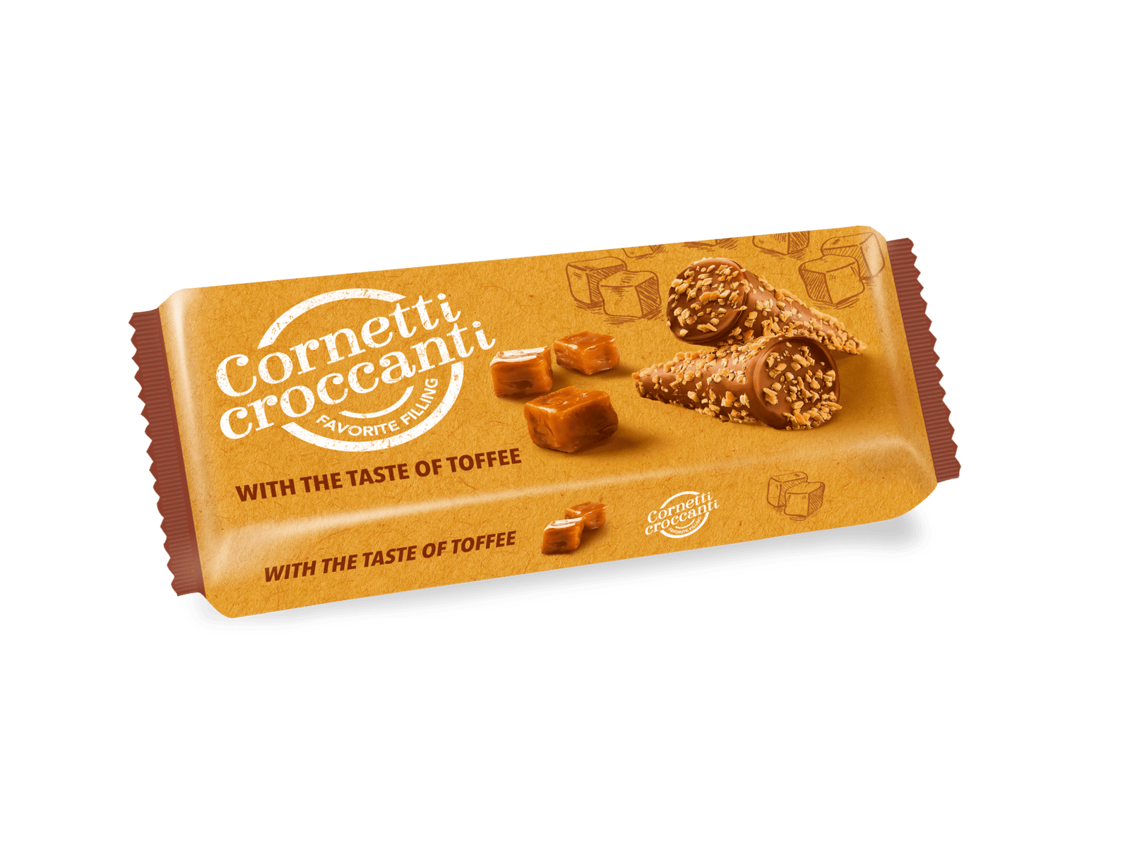 Cornetti Croccanti saveur Toffee 112g